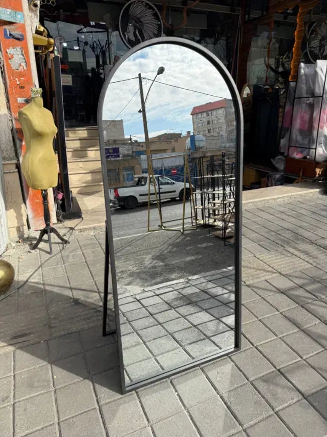 اینه قدی گنبدی ساده ۸۰ در۱۸۰